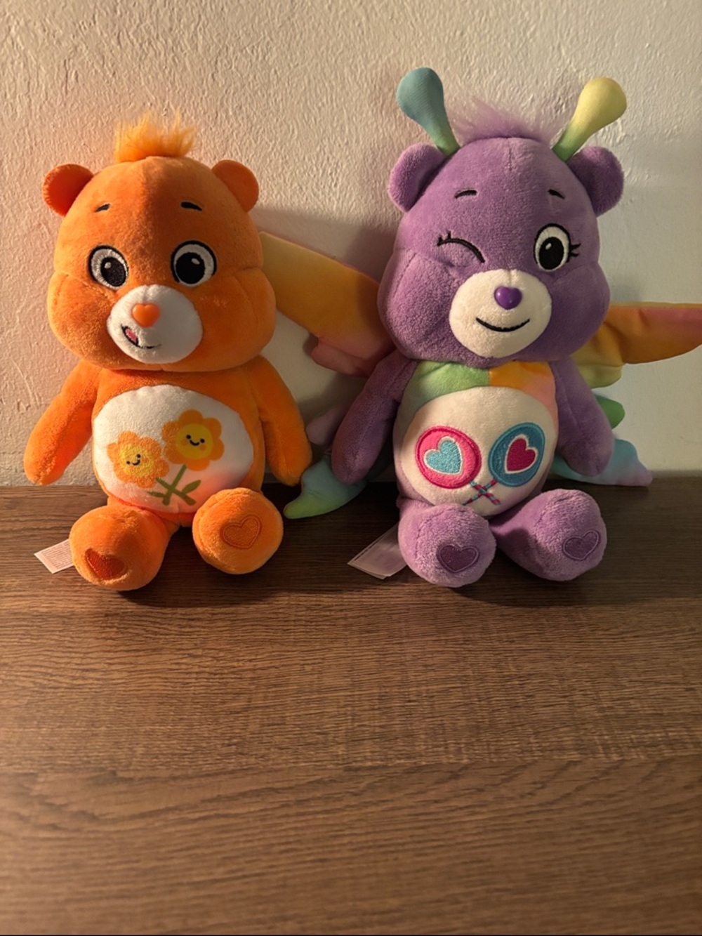 Care Bear Plush Kids Toy Bear - Orange & Purple Soft Stuffed Friends